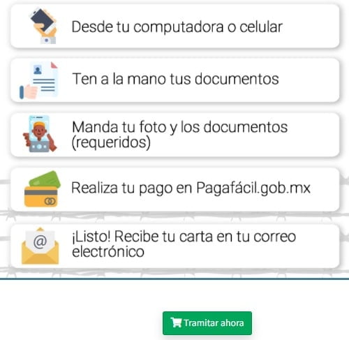  sacar la Carta de antecedentes no penales en Coahuila